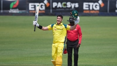 Australia beat Zimbabwe in the first ODI to take a 1-0 lead in the three-match series. (AP Photo/Wonder Mashura) Australia beat Zimbabwe in the first ODI to take a 1-0 lead in the three-match series. (AP Photo/Wonder Mashura)