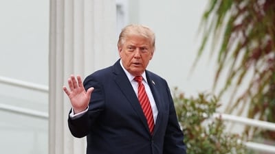 President Donald Trump said he was open to resuming discussions on the Middle East war. (AFP)