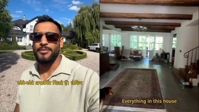 An Indian man in Poland gave a tour of a sprawling home while comparing property prices with Mumbai. (Instagram/bhaihainri) An Indian man in Poland gave a tour of a sprawling home while comparing property prices with Mumbai. (Instagram/bhaihainri)