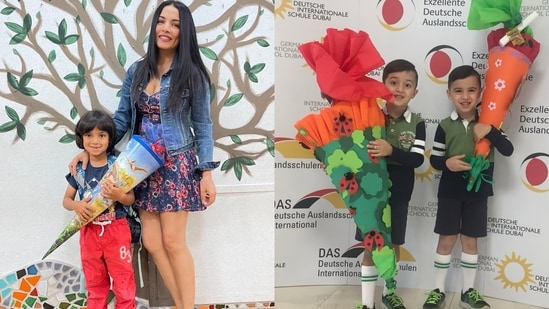 Celina Jaitly pens emotional note for her kids.