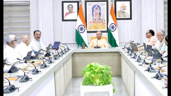 Chief minister Yogi Adityanath presided over the meeting of the UP Cabinet on September 15. (Sourced)