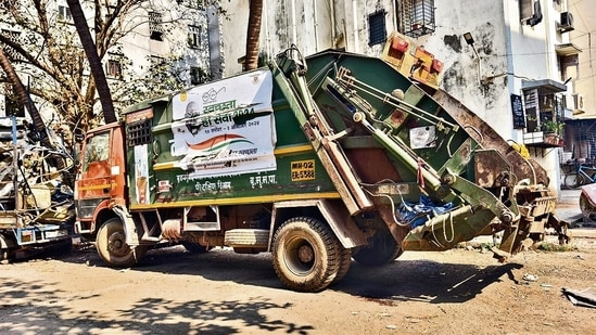 A Mahindra Supro reportedly collecting garbage hit a two-wheeler parked on the roadside, which then struck the 5-year-old. (Photo by Raju Shinde/HT Photo) (Hindustan Times) (Representative Image)