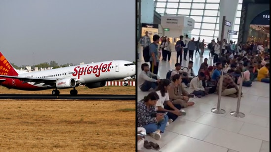 2 Dubai-bound SpiceJet flights hit delays at Delhi airport, protests erupt