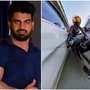 মহিলা বাইকারকে তাড়া করে ধাক্কা!রাজস্থানের থেকে আটক অভিযুক্ত