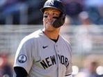 Aaron Judge left the Yankees’ game with lower right leg tightness, creating fresh concern just days after his return. (Photo by David Berding / GETTY IMAGES NORTH AMERICA / Getty Images via AFP)