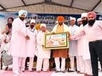 Comparing healthcare allocations, Saini said his state had earmarked  <span class='webrupee'>₹</span>12,840 crore for health services, against  <span class='webrupee'>₹</span>7,787 crore in Punjab. (HT Photo)