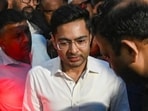 Earlier in August, a scuffle broke out between TMC leaders and workers and the police when a Kolkata Municipal Corporation team removed an allegedly unauthorised TMC billboard from the building where Banerjee’s office is located. (PTI)