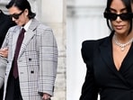 To testify at a Paris court in May 2025, Kim Kardashian arrived in an archival John Galliano’s spring/summer 1995 suit and jewels worth over $3 million (approximately  <span class='webrupee'>₹</span>28 crore)