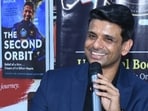Astronaut Shubhanshu Shukla during his interaction with students in Lucknow on Tuesday