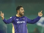 Vipraj Nigam in action during a UPT20 League match in Lucknow recently. (Sourced)