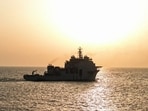 File image: A view of the a vessel ahead of its commissioning into the Indian Navy on Aug 31 