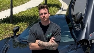A newly released dashcam video shows the moment James Wehr’s McLaren crashed into a tree and burst into flames in Irvine, killing Wehr and passenger Alexis “Lexi” Kramer. (Instagram/@wehr) A newly released dashcam video shows the moment James Wehr’s McLaren crashed into a tree and burst into flames in Irvine, killing Wehr and passenger Alexis “Lexi” Kramer. (Instagram/@wehr)