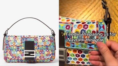 Fendi’s ₹9.59 lakh ‘Navratri bag’ has drawn criticism over its resemblance to Indian craft Fendi’s ₹9.59 lakh ‘Navratri bag’ has drawn criticism over its resemblance to Indian craft