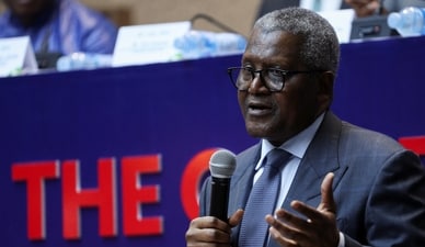 President/Chief Executive Officer, Dangote Group, Aliko Dangote, delivers an opening speech at the opening day of Dangote Refinery's initial public offering (IPO) at the Nigerian Exchange Group (NGX Group) in Marina, Lagos, Nigeria, September 14, 2026. REUTERS/Sodiq Adelakun (REUTERS) President/Chief Executive Officer, Dangote Group, Aliko Dangote, delivers an opening speech at the opening day of Dangote Refinery's initial public offering (IPO) at the Nigerian Exchange Group (NGX Group) in Marina, Lagos, Nigeria, September 14, 2026. REUTERS/Sodiq Adelakun (REUTERS)