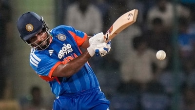 Sanju Samson scored a half-century against Afghanistan. (PTI) Sanju Samson scored a half-century against Afghanistan. (PTI)