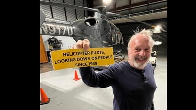 George Marciniw is a veteran helicopter pilot whose name has surfaced after an NBC News helicopter crashed while covering a vehicle accident in Los Angeles. (Facebook/George Marciniw) George Marciniw is a veteran helicopter pilot whose name has surfaced after an NBC News helicopter crashed while covering a vehicle accident in Los Angeles. (Facebook/George Marciniw)