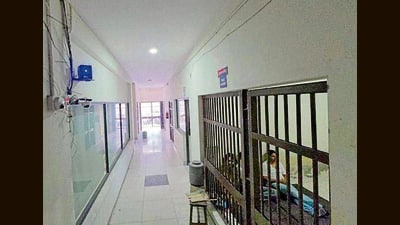 Speakers installed at nine locations to play Gurbani shabads, bhajans and devotional music to create a calmer environment and encourage introspection among detainees. (HT)