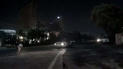 The September 5 accident was captured on a CCTV camera The September 5 accident was captured on a CCTV camera