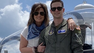 Colleen Williams with her son, who is in the US Air Force. (Instagram/colleennbcla) Colleen Williams with her son, who is in the US Air Force. (Instagram/colleennbcla)