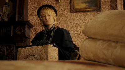 Vicky Krieps plays Bridget Sullivan, the only other person apart from Lizzie Borden at the house the day the latter's parents were killed. (X/@netflix) Vicky Krieps plays Bridget Sullivan, the only other person apart from Lizzie Borden at the house the day the latter's parents were killed. (X/@netflix)