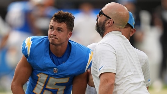 Ladd McConkey is dealing with a rib injury.(AP Photo)