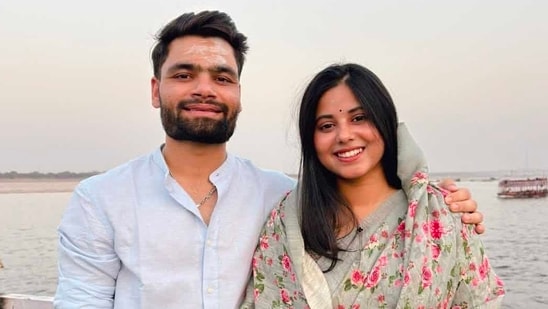 Cricketer Rinku Singh and MP Priya Saroj