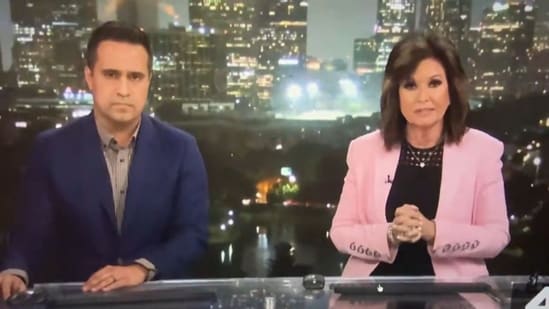 Veteran news anchor Colleen Williams confirmed it was the local news station's helicopter that crashed. (Screengrab/X/@Clayton_Sandell)