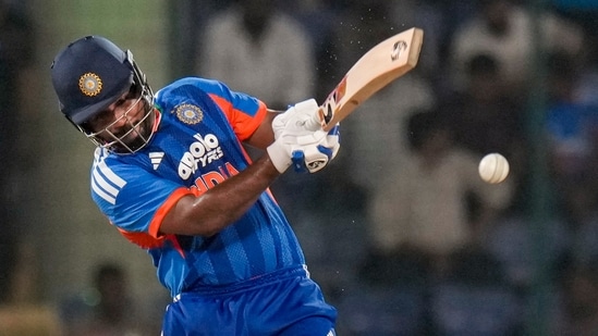 Sanju Samson scored a half-century against Afghanistan.