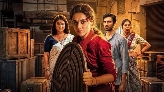 Taapsee Pannu celebrates Gandhari's success.