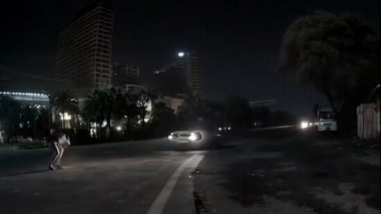 The September 5 accident was captured on a CCTV camera