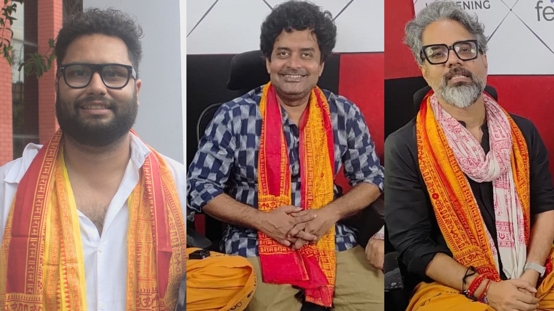 Singer-composers Rishi Pathak, Sadhu Tiwari and Dr Vishal Chaturvedi (Photo: HT) Singer-composers Rishi Pathak, Sadhu Tiwari and Dr Vishal Chaturvedi (Photo: HT)