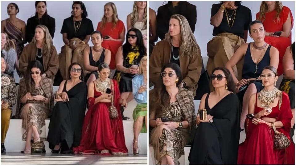 Rani Mukerji steals the spotlight in the front row at Sabyasachi's show. Rani Mukerji steals the spotlight in the front row at Sabyasachi's show.