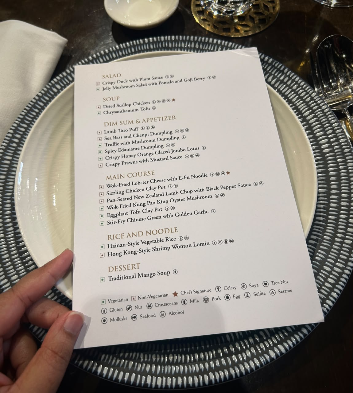 A look at the menu prepared by chef Hui. (Author: Krishna Priya Pallavi) A look at the menu prepared by chef Hui. (Author: Krishna Priya Pallavi)