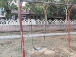 Around 1,000 people live in the block and regularly use the three parks, which are maintained by the Greater Noida authority, the residents’ welfare association (RWA) said. (HT Photo)