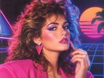 Viral AI 80s beauty trend