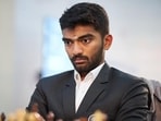 D Gukesh competes at the chess Olympiad. (Rafal Oleksiewicz/FIDE)