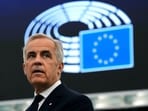 Prime Minister Mark Carney addresses the European Parliament in Strasbourg, France, Sept. 17, 2026. 
