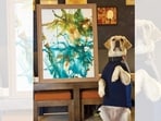 Labrador Dali creates water-colour masterpieces using her own custom-engineered paintbrushes. (INSTAGRAM/@IM.LABRADOR.DALI)