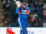 Abhishek Sharma has hit his second fifty of the series