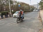 Pune, India - Jan. 7, 2023: Speed Breaker to be removed ahead of G20 summit at Airport road, Viman Nagar in Pune, India, on Saturday, January 7, 2023. (Photo by Shankar Narayan/HT PHOTO)