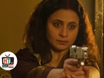 Rasika Dugal in a still from Mirzapur The Movie.