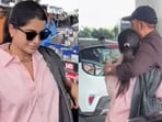 Raj Nidimoru drops off pregnant wife Samantha Ruth Prabhu at airport,