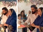 Sonakshi Sinha and Zaheer Iqbal performed Ganesh aarti at Arpita Khan's home.