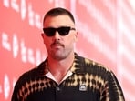 Tight end Travis Kelce #87 of the Kansas City Chiefs enters the stadium prior to the preseason game against the Los Angeles Rams at Arrowhead Stadium on August 15, 2026 in Kansas City, Missouri.   