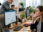 Employee considers new job after workplace stress.