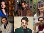 (Clockwise from top) Rupali Ganguly, Suniel Shetty, Pallavi Joshi, Yatindra Mishra, Prosenjit Chatterjee and Ricky Kej
