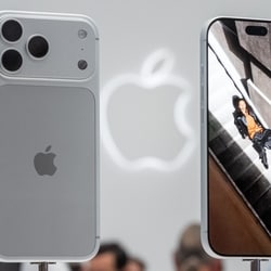 Apple iPhone 18 Pro Max smartphones during a product unveiling event at Apple Park in Cupertino, California, US.