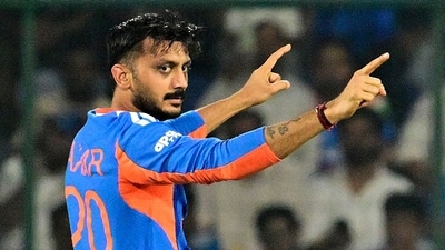 Afghanistan got off to a good start, but Axar Patel struck the first blows as he picked up two wickets in an over. The momentum started by him was continued by Jasprit Bumrah and Yash Thakur as Afghanistan lost 4 wickets in the powerplay (PTI)