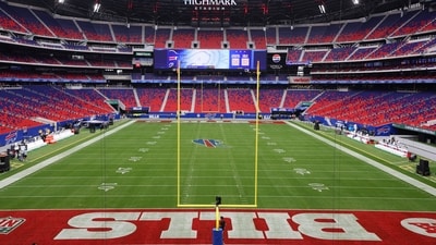 Bills vs Lions: Who is singing the national anthem today? Why is ‘O Canada’ being played? Know the performers. (AP Photo/Jeffrey T. Barnes)