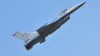 An F-16 fighter jet crashed in northern Michigan on Thursday. (AFP)